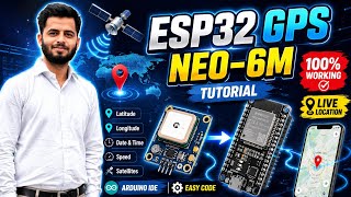ESP32 GPS Module NEO-6M Tutorial | Interface GPS with ESP32 (Arduino IDE) | Beginner Guide screenshot 1