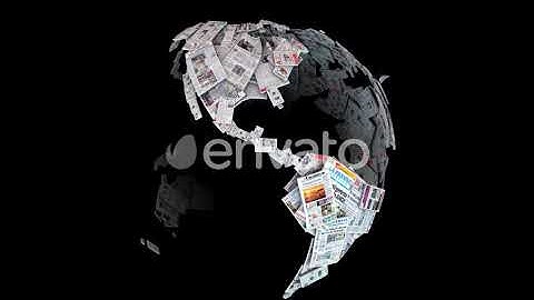 4K Newspaper World Seamless Loop | Motion Graphics - Envato elements