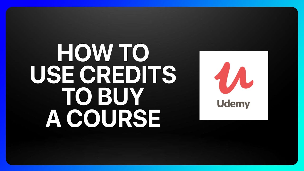 How To Use Udemy Credits To Buy A Course Tutorial