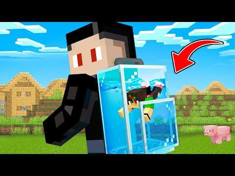 Secretly Hiding Inside My Friend Backpack in Minecraft