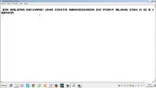CONTA ABANDONADA DO POINT BLANK