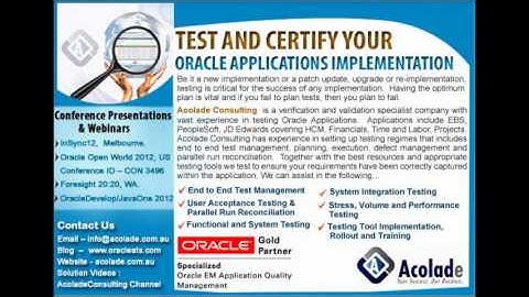 Acolade Consulting: Testing Services