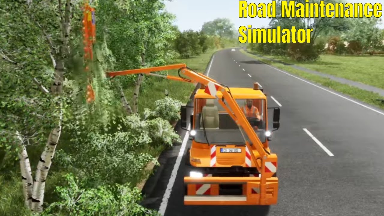 Anteprima ROAD MAINTENANCE SIMULATOR - LA RIFILATURA DEGLI ALBERI - GAMEPLAY ITA