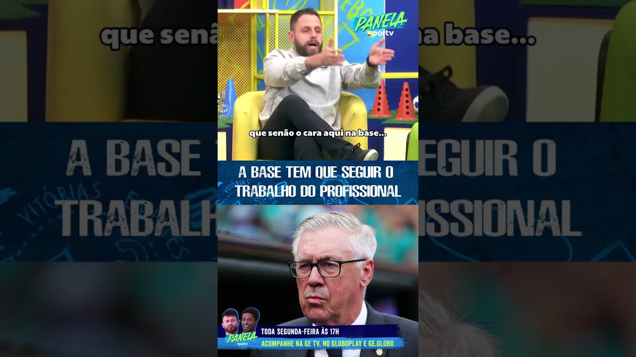 "NO FUTEBOL, A BASE TEM QUE SEGUIR O TRABALHO DO PROFISSIONAL" | #shorts | Panela sportv | ge tv