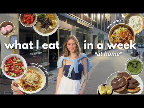what I realistically eat in a week comfort meals I've been cooking lately