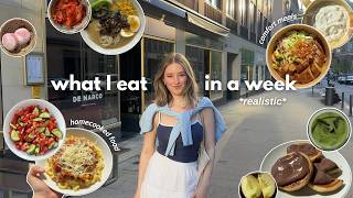 what I *realistically* eat in a week as a busy student | the comfort meals I cooked lately