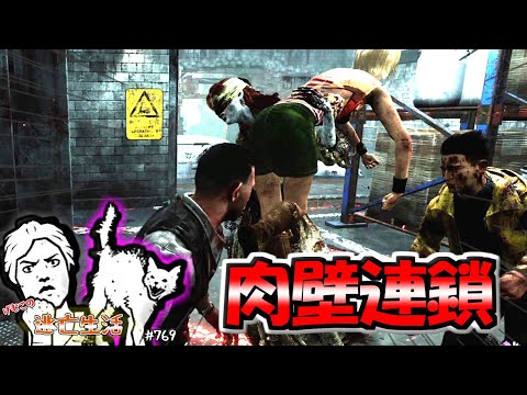 【DbD】肉壁は連鎖する(本気の猫逆境)げむこの逃亡生活:769