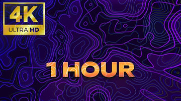 Abstract Purple Waves Live Wallpaper 4K (1 Hour Loop) | Relaxing Aesthetic Background