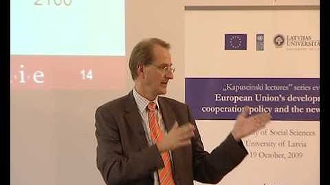 Video: Dirk Messner on development policy 2030 at Kapuscinski development lectures