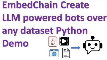 embedChain Create LLM powered bots over any dataset Python Demo Tesla Neurallink Chatbot Example