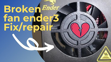Broken Ender 3 hotend fan fix/repair/upgrade
