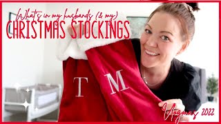 What&#39;s in my HUSBANDS (and my) CHRISTMAS STOCKINGS 2022 | Stocking stuffer ideas | VLOGMAS day11