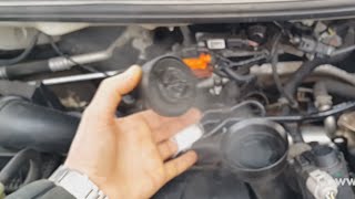 Причина утечки антифриза на Volkswagen Transporter T5 2.5d — неисправная помпа Причина утечки антифриза на Volkswagen Transporter T5 2.5d — неисправная помпа