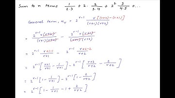 Sum to n terms 1/(2.3) + 2[2/(3.4)] + square(2)*[3/(4.5)] + ...
