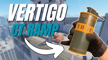 CS2 Vertigo Ramp Smoke as CT (Pro Defensive Lineup)