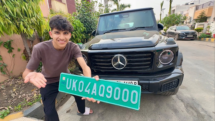 Finally the G-wagon's number came 😍