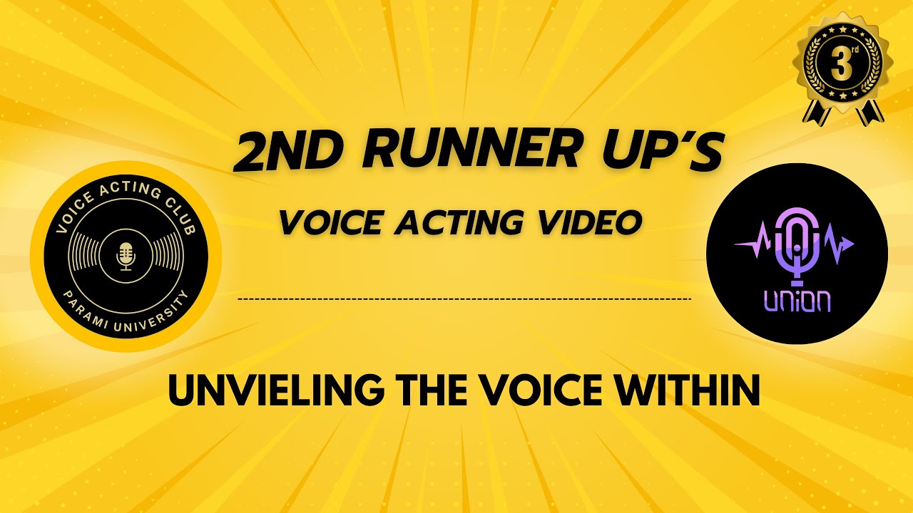 Unveiling the Voice Within: Voice Acting Competition - YouTube