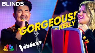 Marcos Covos' Heartfelt Performance of Selena's 'Tú, Solo Tú' | The Voice Blind Auditions | NBC