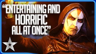 SCARY Miki Dark uses devilish magic on Simon Cowell | Unforgettable Audition | Britain's Got Talent