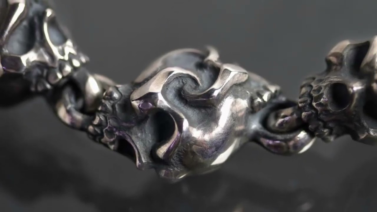 RatRace 】Two Face Skull Bracelet—雙面骷髏．手鍊- YouTube
