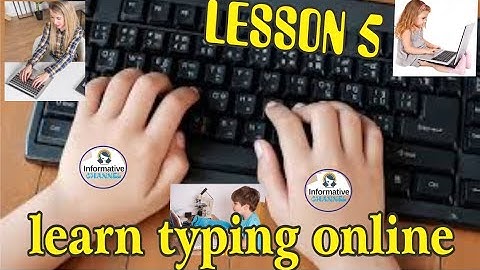 learn english typing online at home|typing|computer typing course lesson 5