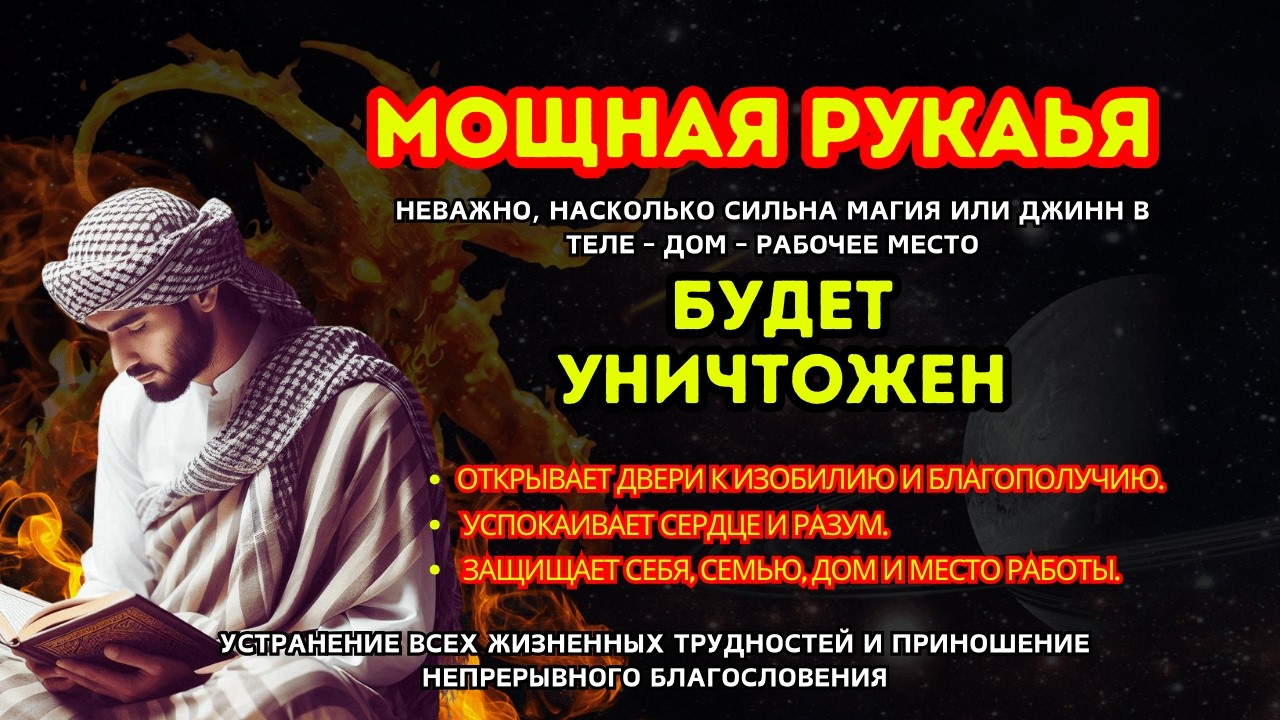 СИЛЬНАЯ РУКИЯ | УНИЧТОЖАЕТ МАГИЮ, ДЖИННОВ И ЗЛО В ДОМЕ И ТЕЛЕ!  🕌Ar--355