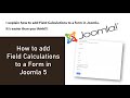 Add field calculations to a form using Convert Forms - simple 5 minute demo!