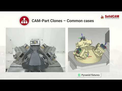 SolidCAM 2026 新功能：Part Clones 多工件