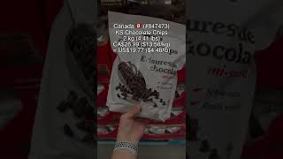 Costco 🇨🇦 vs 🇺🇸 -- Chocolate Chips from Kirkland Signature #costco #groceryshopping #canada #usa