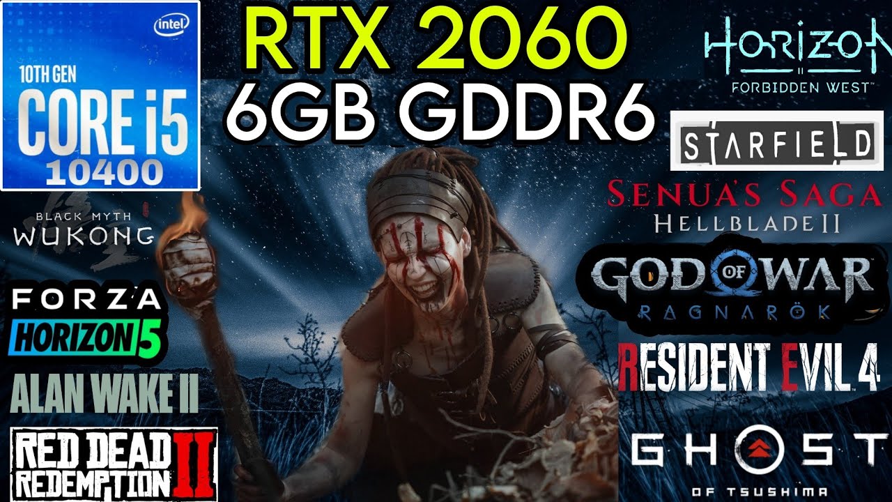 RTX 2060 + I5 10400 & 32GB Ram - Test In 14 Games In 2024 ! - YouTube
