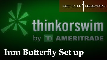 How to set up a Iron Butterfly or Iron Condor on Think or Swim (TD Ameritrade)