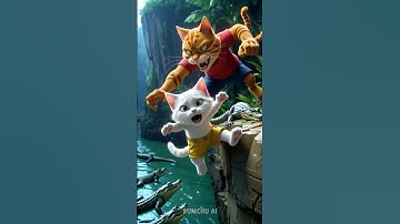 Mèo Con Gặp Nguy Vì Anh Kế Độc Ác #ai #meow #cat #meo #shorts