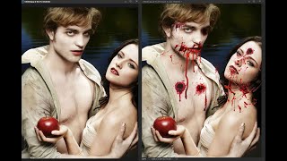 Twilight vampire How to  Vampire teeth or fangs | Adobe photoshop