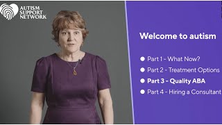 Welcome to Autism 3:  Quality ABA