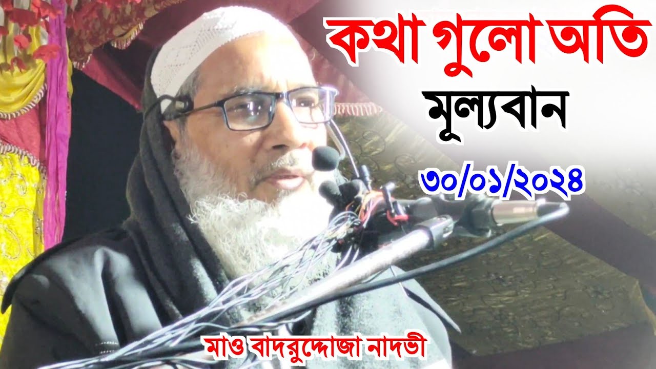 কথা গুলো অতি মূল্যবান/Maulana Badruddoja Nadvi