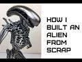 Time Lapse How to Weld a Giger ALIEN Sculpture from Scrap Recycled Metal