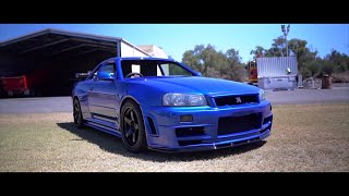 ردة فعل على بناء سيارة أحلامي بميزانية محدودة / BUILDING A R34 SKYLINE body in MINUTES