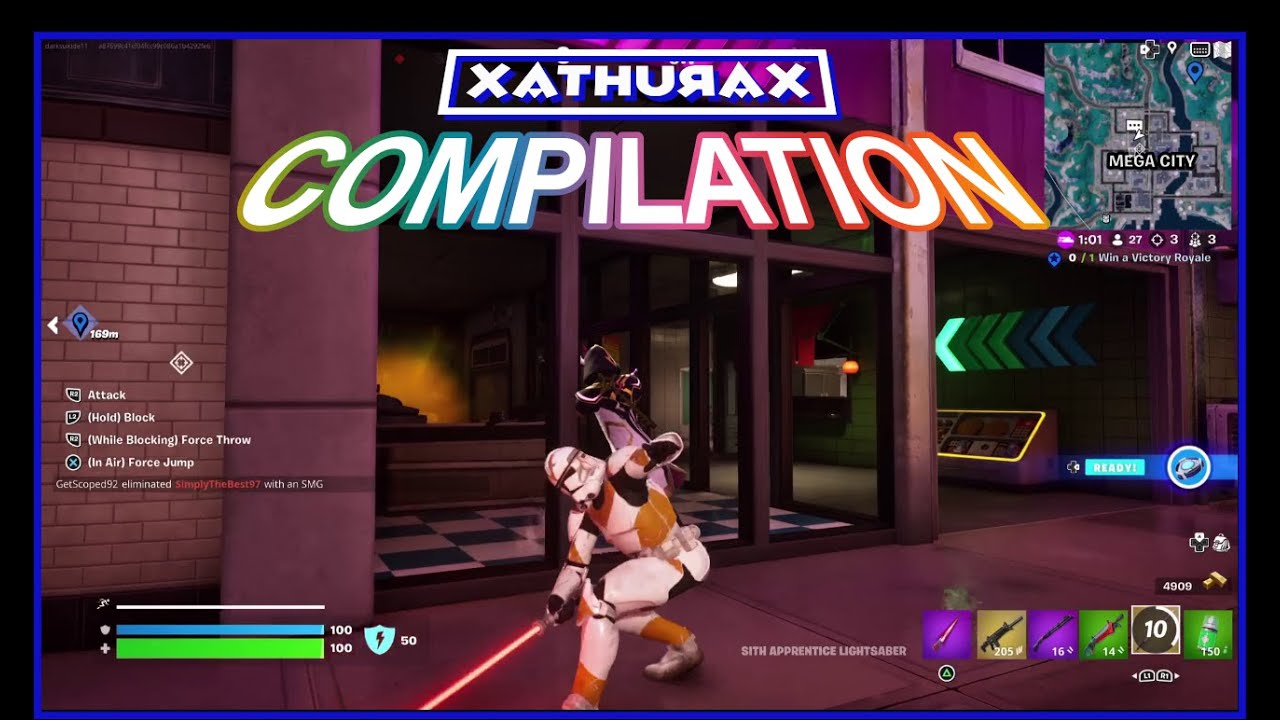 A Compilation Of Kills In Fortnite Part 1 Xathurax