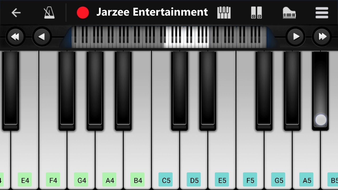 Charlie puth - Attention - Slow and Very Easy Mobile Piano Tutorial