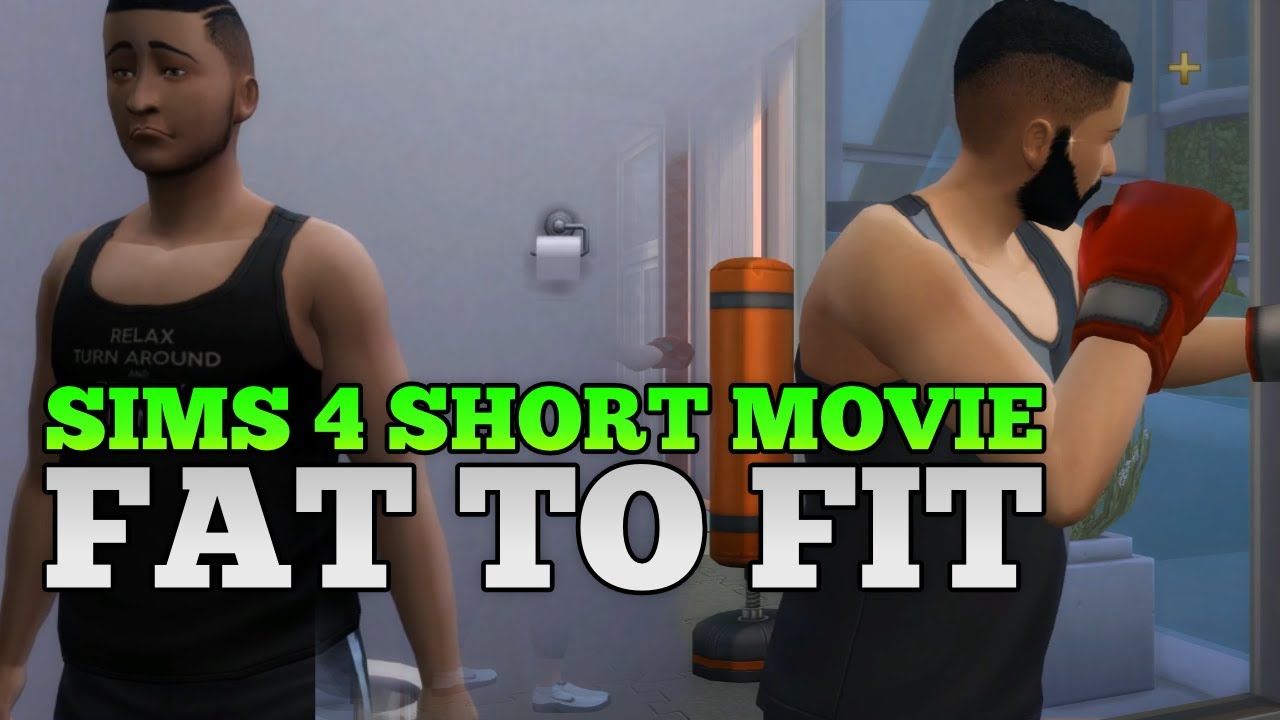 The Sims 4 Challenge -  Fat to Fit Transformation Machinima Story (Luke's Story)