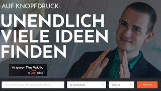 Answer The Public: Keywords & Themencluster entdecken – komplette Anleitung