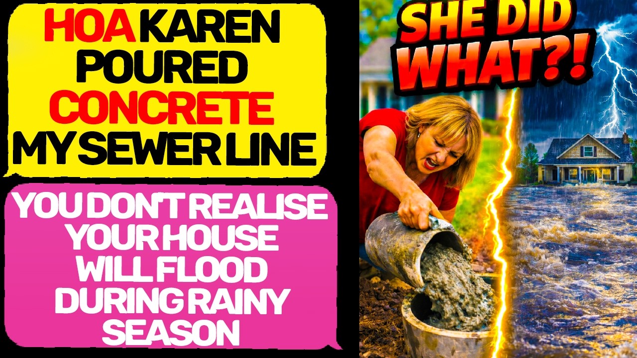 HOA Karen POURED CONCRETE Into My Sewer Line… HUGE Mistake! EntitledPeople