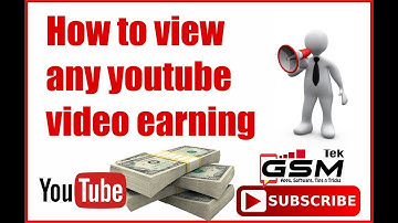 How to see estimated youtube earning and statistics of any youtube channel