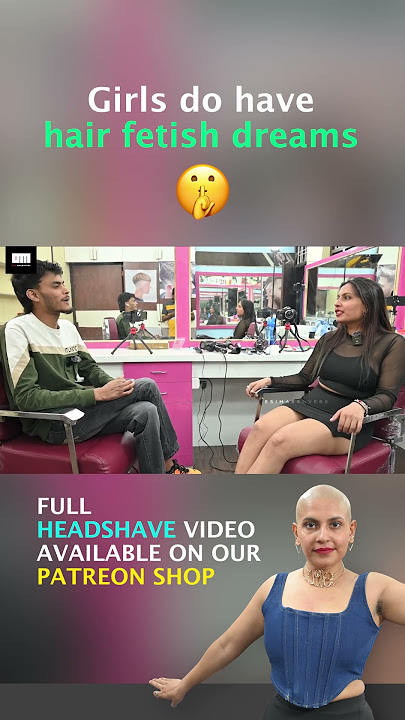 🪒✂️🤩 Girls headshave in Men's only Barbershop 💈