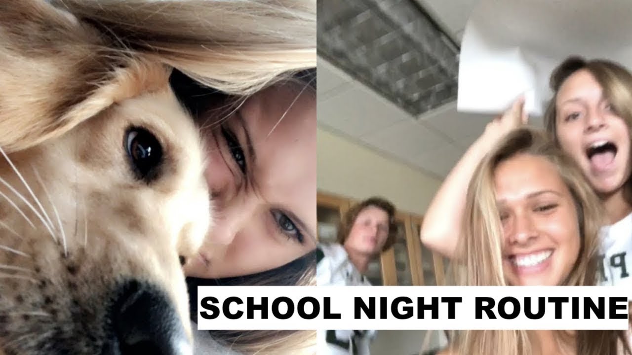 school night routine | senior year