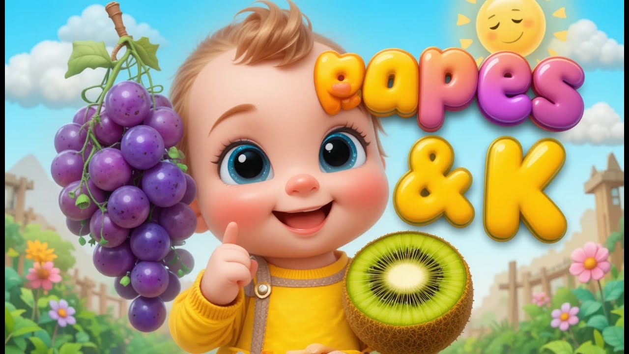 Yummy Fruit Spelling Song A to Z 🍎🍌 | Fruit ABC Song for Kids | Nursery Rhymes & Baby Songs 🎶