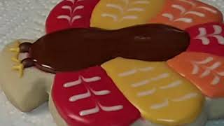 How to decorate a Thanksgiving turkey sugar cookie