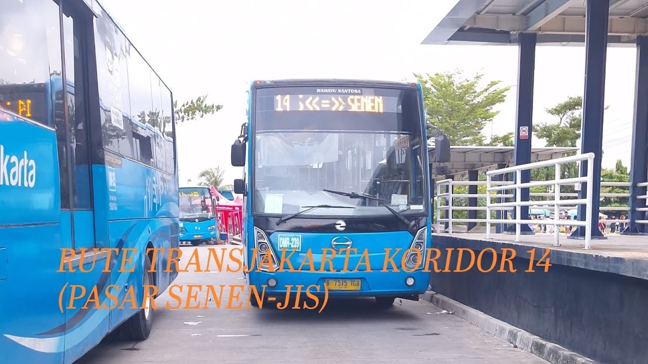 Rute koridor utama paling pendek TransJakarta Rute 14 (SENEN-JIS)