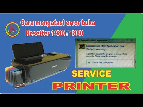 Cara Service Printer Canon 1980 I Mengatasi Software Resetter Ip 1980 1880 Di Buka Error Youtube
