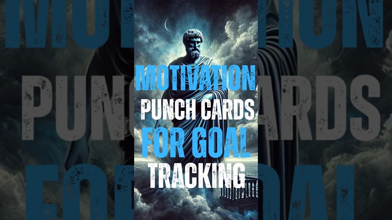 Motivation Punch Cards for Goal Tracking 